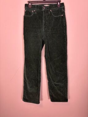 Madewell Women’s Forest Green The Perfect Vintage Corduroy Wide-Leg Pants 27